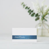 Substitute Teacher Script Grunge Visitekaartje (Staand voorkant)