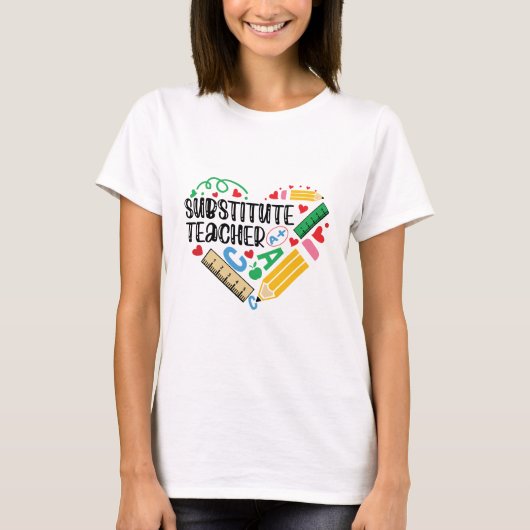 Substitute Teacher T-shirt (Voorkant)