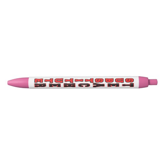 Substitute Teacher Zwarte Inkt Pen (Voorkant)