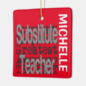 Substituut leraar extraordinaire CUSTOM Keramisch Ornament (Links)