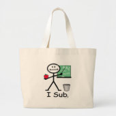 Substituut leraar grote tote bag (Voorkant)