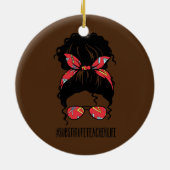 Substituut lerarenleven keramisch ornament (Achterkant)