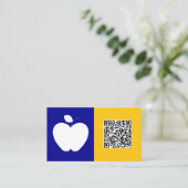 Substituut Teacher Custom QR Visitekaartje (Staand voorkant)