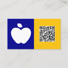 Substituut Teacher Custom QR Visitekaartje