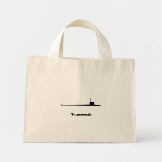 Subteamwerk Mini Tote Bag (Voorkant)