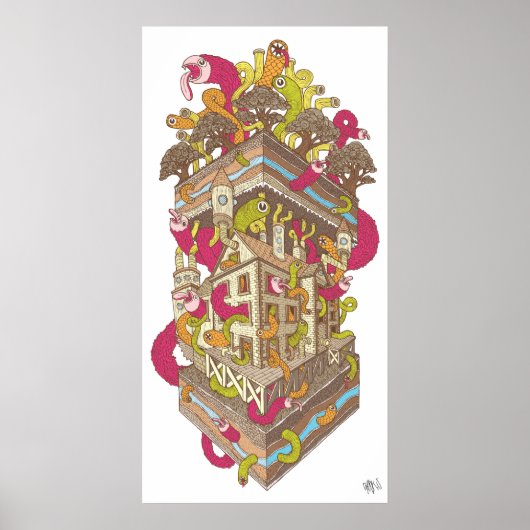 Subterraniale wetenschapsclub poster (Voorkant)