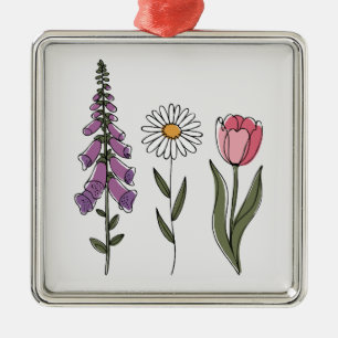 Subtiel anti-Trump - Vingerhoedskruid Tulp III Metalen Ornament