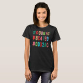 Subtiel Bisexual Pride Flag Hex Code T-shirt (Voorkant volledig)