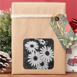 subtiel contrast van de natuur vierkante sticker