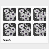 subtiel contrast van de natuur vierkante sticker (Vel)