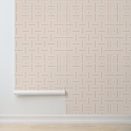 Subtiel geometrisch patroon: een minimalistisch on behang