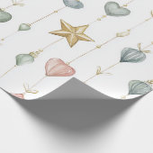 Subtiel hangend Ornament Cadeaupapier (Hoek)