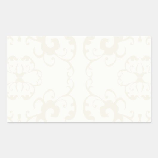 Subtiel klassieke  patroonafdrukken - pas aan rechthoekige sticker (Voorkant)