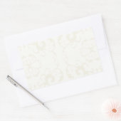 Subtiel klassieke  patroonafdrukken - pas aan rechthoekige sticker (Envelop)