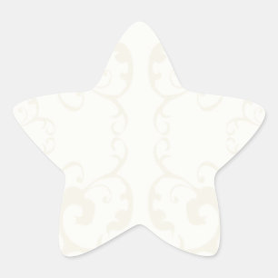 Subtiel klassieke patroonafdrukken - pas aan ster sticker