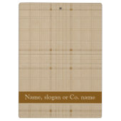 Subtiel raster - bruin klembord (Achterkant)