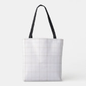 subtiel raster tote bag (Achterkant)