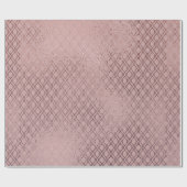 Subtiel Roos Gold Lattice Patroon op Blush Pink Cadeaupapier (Vlak)