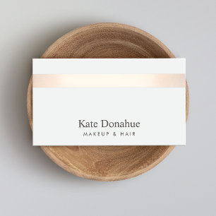 Subtiel Roos Gold Striped Modern Stijlvolle grijs Visitekaartje