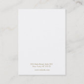 Subtiel roze patroon dat juwelenweergave verdient visitekaartje (Achterkant)