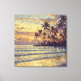 Subtiel Strandlicht - Landschap in Impressionistis Canvas Afdruk