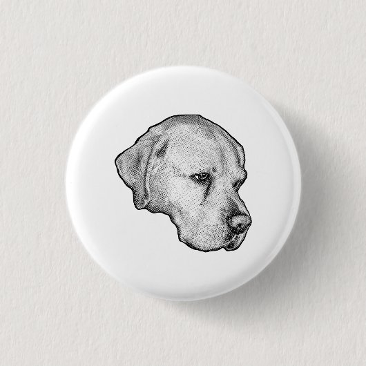 Subtiel vlokcontrast ronde button 3,2 cm (Voorkant)