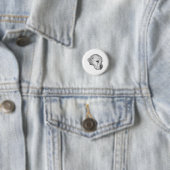 Subtiel vlokcontrast ronde button 3,2 cm (In situ)