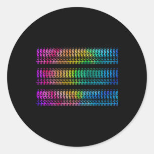 Subtiele 67 Zes Zeven Brainrot Verborgen Bericht G Ronde Sticker