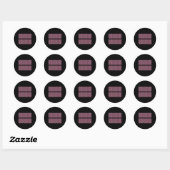 Subtiele 67 Zes Zeven Brainrot Verborgen Bericht G Ronde Sticker (Vel)