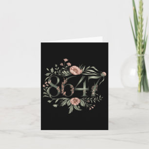 Subtiele Anti Trump 8647 Bloem Bloemen Boho Presid Kaart