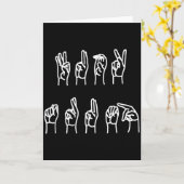 Subtiele Anti-trump Asl Gebarentaal Tank Top  Kaart (Gele Bloem)