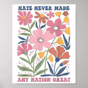 Subtiele Anti Trump Bloemen Anti Trump Bloem Poster