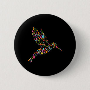Subtiele Anti Trump Bloemen Kolibrie Verborgen Ber Ronde Button 5,7 Cm