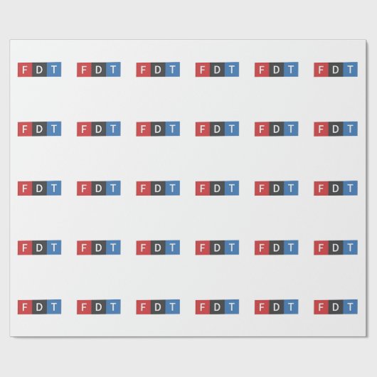 Subtiele anti-Trump FDT anti-Maga Democraten Cadeaupapier (Vlak)