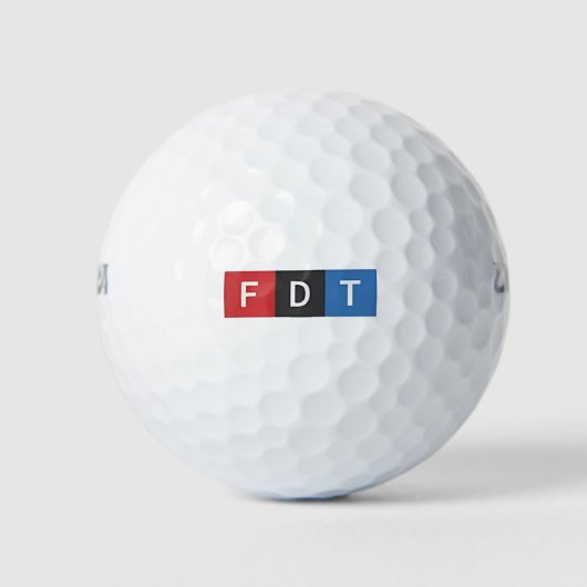 Subtiele anti-Trump FDT anti-Maga Democraten Golfballen (Voorkant)