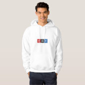 Subtiele anti-Trump FDT anti-Maga Democraten Hoodie (Voorkant volledig)