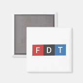 Subtiele anti-Trump FDT anti-Maga Democraten Magneet (Voorkant / Achterkant)