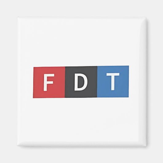 Subtiele anti-Trump FDT anti-Maga Democraten Magneet (Voorkant)