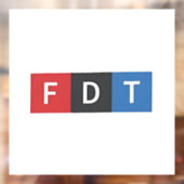 Subtiele anti-Trump FDT anti-Maga Democraten Raamsticker (Vel 2)