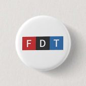 Subtiele anti-Trump FDT anti-Maga Democraten Ronde Button 3,2 Cm (Voorkant)