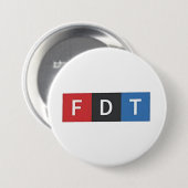 Subtiele anti-Trump FDT anti-Maga Democraten Ronde Button 7,6 Cm (Voorkant /achterkant)