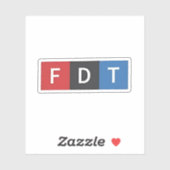 Subtiele anti-Trump FDT anti-Maga Democraten Sticker (Vel)