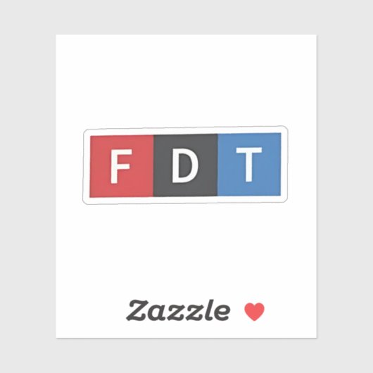 Subtiele anti-Trump FDT anti-Maga Democraten Sticker (Vel)