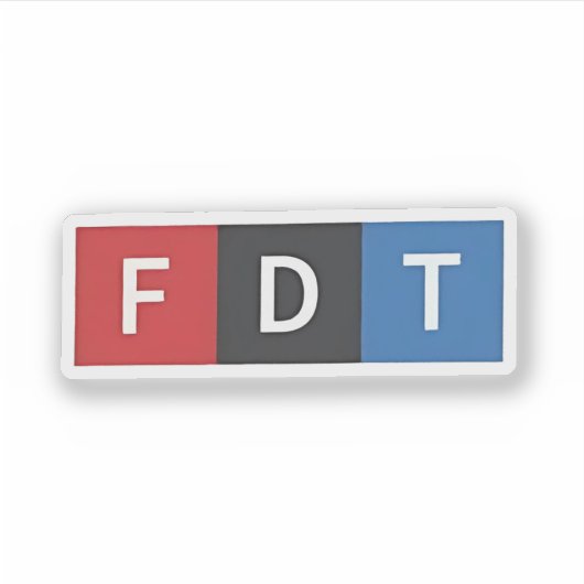 Subtiele anti-Trump FDT anti-Maga Democraten Sticker (Voorkant)