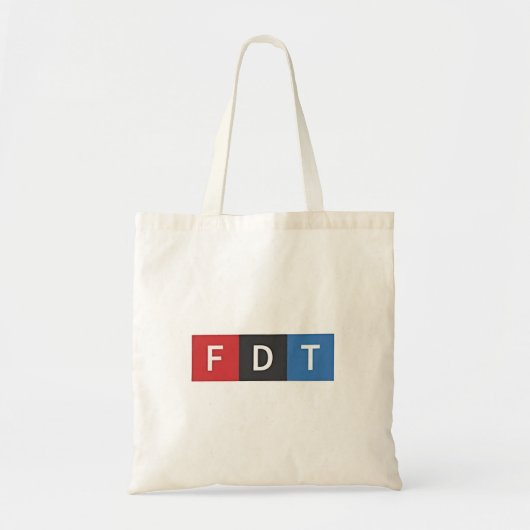 Subtiele anti-Trump FDT anti-Maga Democraten Tote Bag (Voorkant)