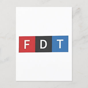 Subtiele anti-Trump FDT anti-Maga Democraten Uitnodiging Briefkaart