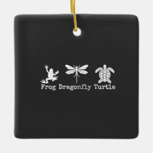 Subtiele Anti-Trump FDT Anti-Maga Kikkerschildpad Keramisch Ornament
