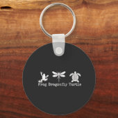 Subtiele Anti-Trump FDT Anti-Maga Kikkerschildpad Sleutelhanger (Voorkant)