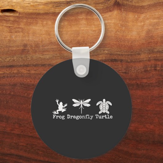 Subtiele Anti-Trump FDT Anti-Maga Kikkerschildpad Sleutelhanger (Voorkant)