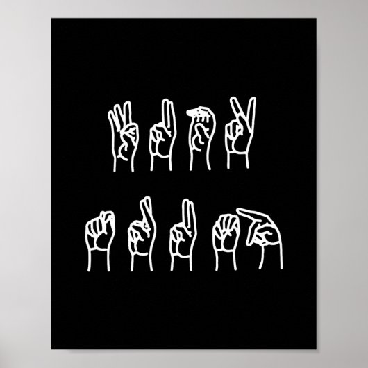 Subtiele anti-Trump gebarentaal Poster (Voorkant)